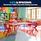 Flash Furniture Rectangle Activity Table, Plastic, Steel, Red YU-YCY-060-RECT-TBL-RED-GG - alternate 4